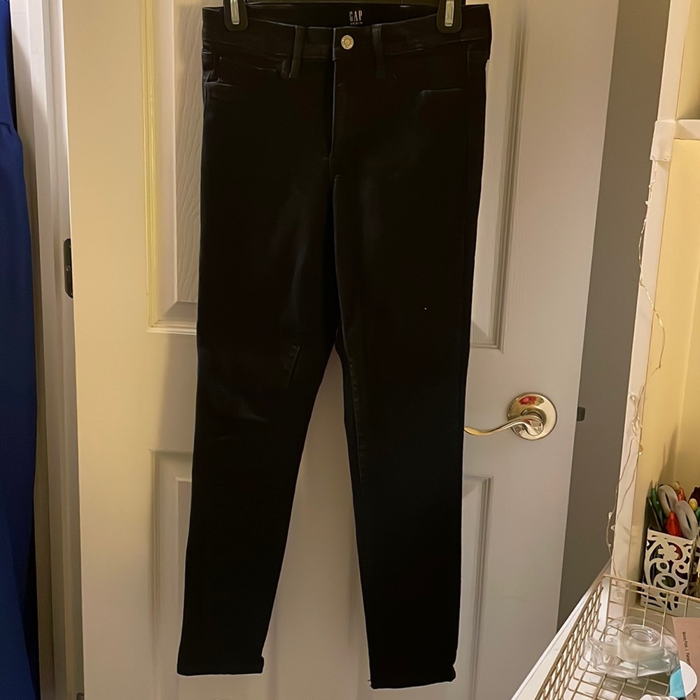 GAP Black Stretch Skinny Jeans Size 28 Regular